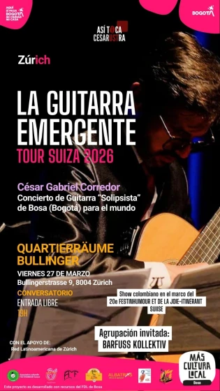 Die aufstrebende Gitarre.